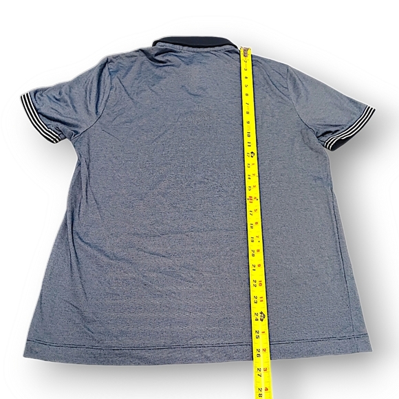 Perry Ellis Mens Small Blue Short Sleeve Polo Shirt - Picture 5 of 7